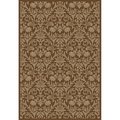 Concord Global 2 ft. 7 in. x 3 ft. 11 in. Jewel Damask - Brown 49483